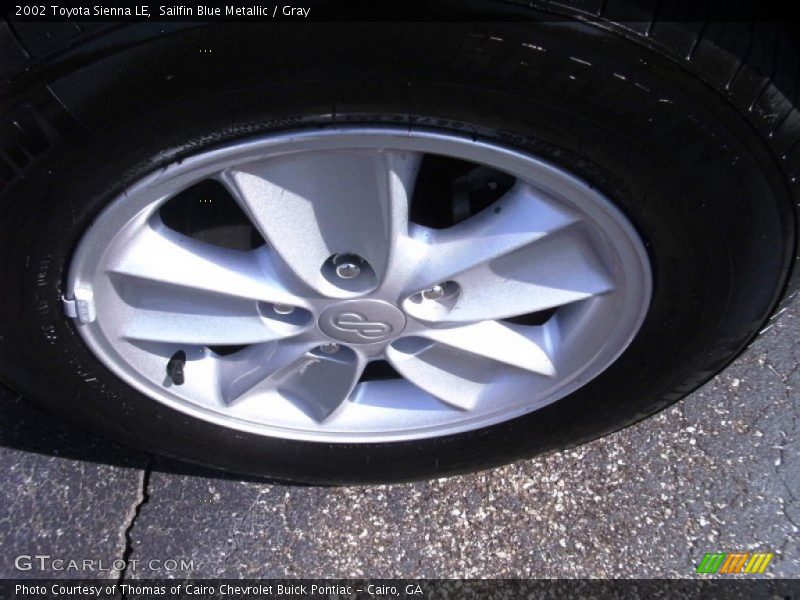 Sailfin Blue Metallic / Gray 2002 Toyota Sienna LE
