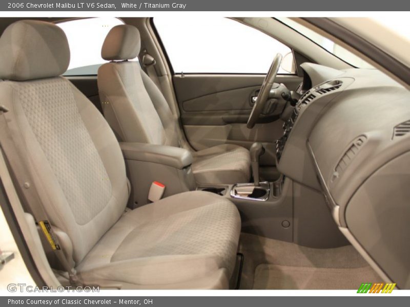 White / Titanium Gray 2006 Chevrolet Malibu LT V6 Sedan