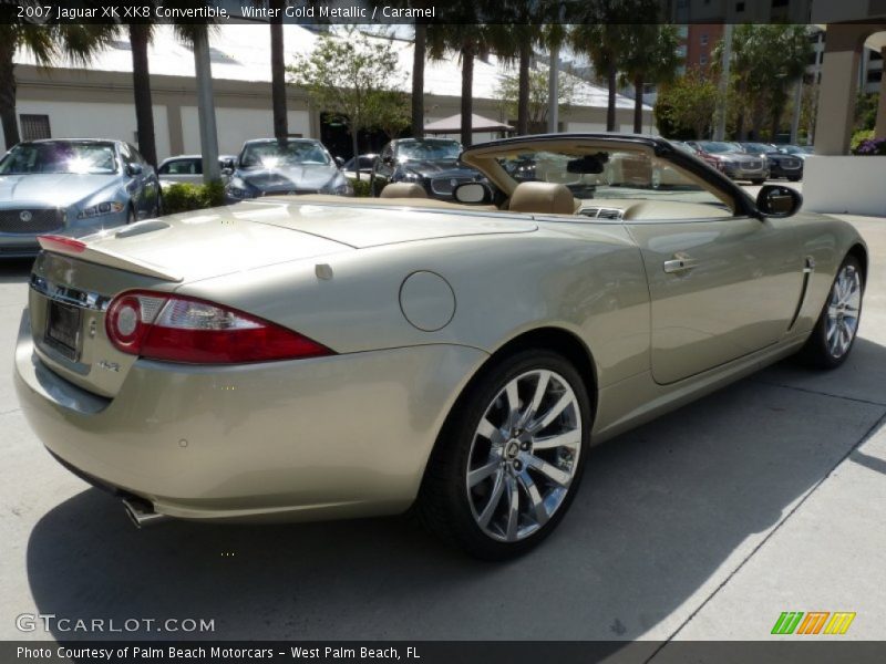 Winter Gold Metallic / Caramel 2007 Jaguar XK XK8 Convertible