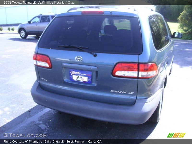 Sailfin Blue Metallic / Gray 2002 Toyota Sienna LE