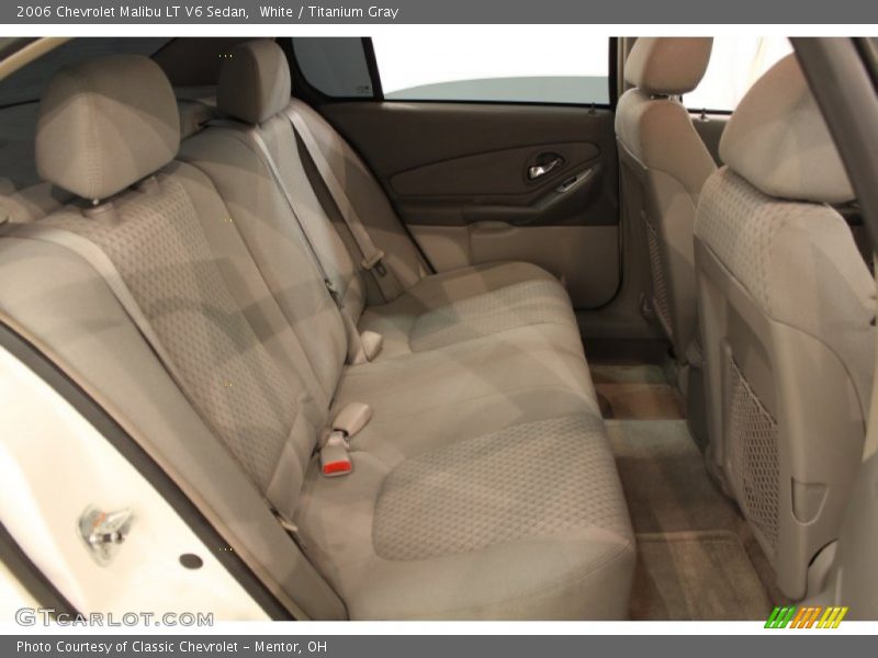 White / Titanium Gray 2006 Chevrolet Malibu LT V6 Sedan