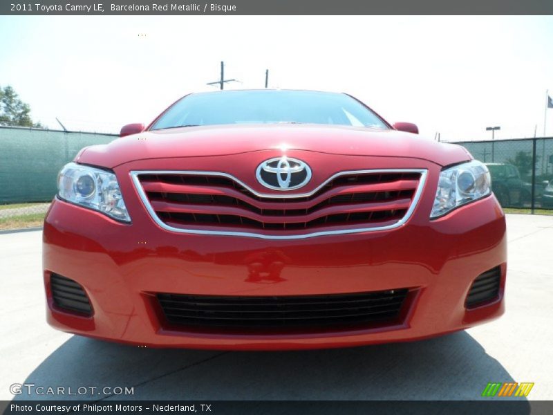 Barcelona Red Metallic / Bisque 2011 Toyota Camry LE