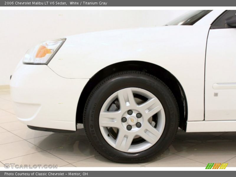 White / Titanium Gray 2006 Chevrolet Malibu LT V6 Sedan