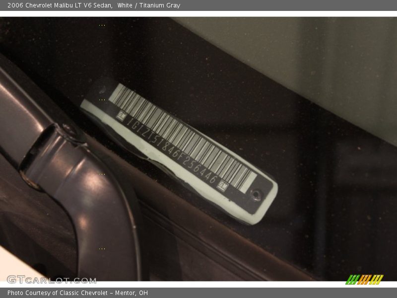 White / Titanium Gray 2006 Chevrolet Malibu LT V6 Sedan