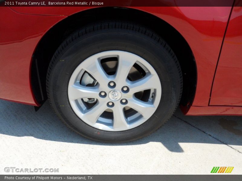 Barcelona Red Metallic / Bisque 2011 Toyota Camry LE