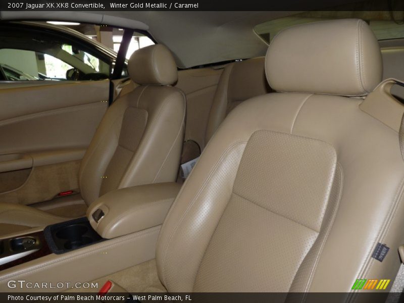 Winter Gold Metallic / Caramel 2007 Jaguar XK XK8 Convertible