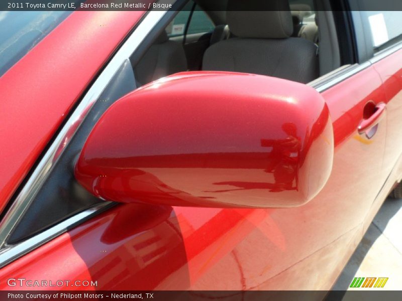 Barcelona Red Metallic / Bisque 2011 Toyota Camry LE