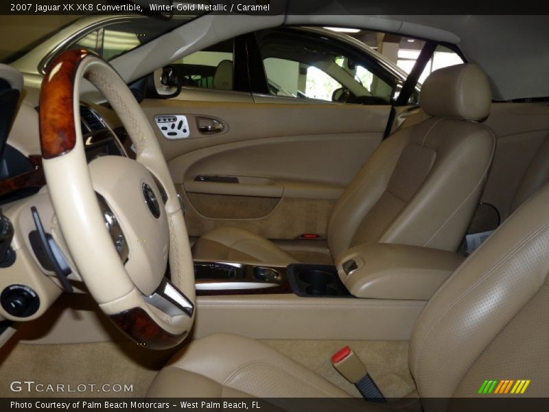 Winter Gold Metallic / Caramel 2007 Jaguar XK XK8 Convertible