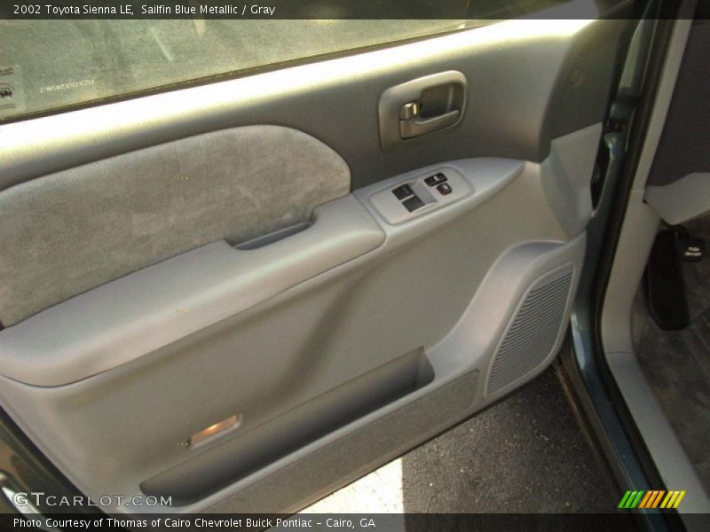 Sailfin Blue Metallic / Gray 2002 Toyota Sienna LE