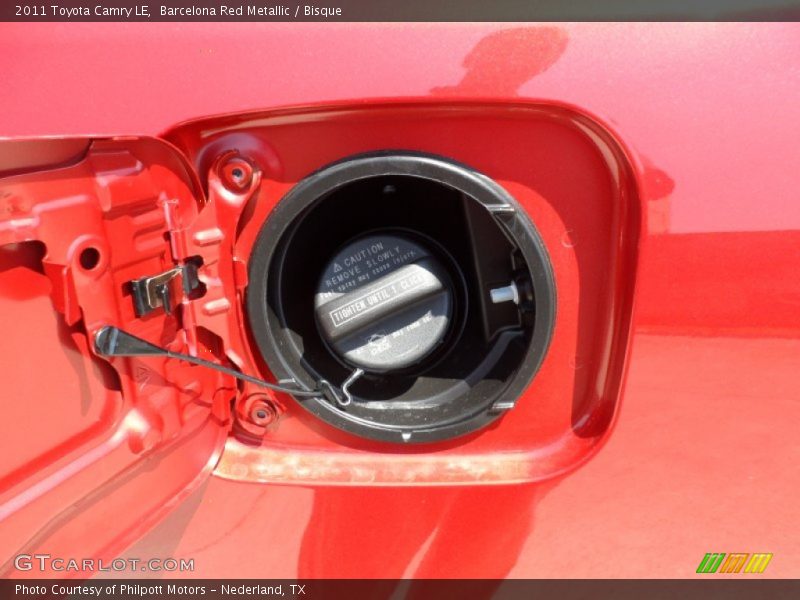 Barcelona Red Metallic / Bisque 2011 Toyota Camry LE