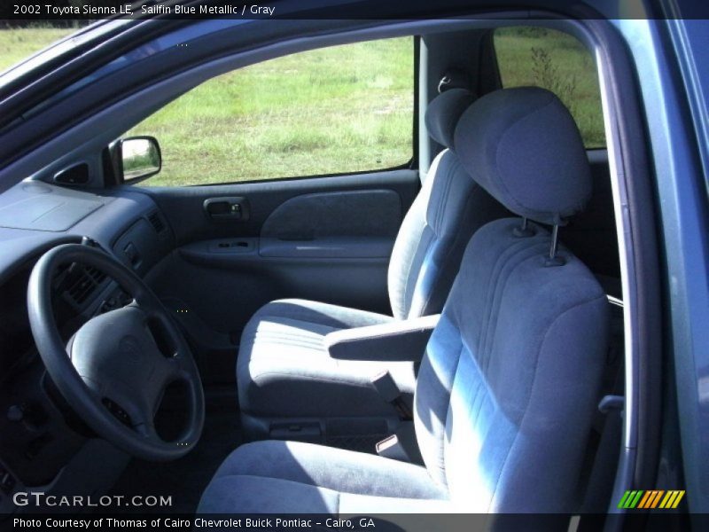 Sailfin Blue Metallic / Gray 2002 Toyota Sienna LE