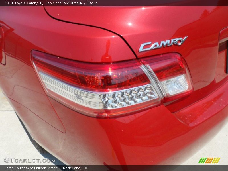 Barcelona Red Metallic / Bisque 2011 Toyota Camry LE
