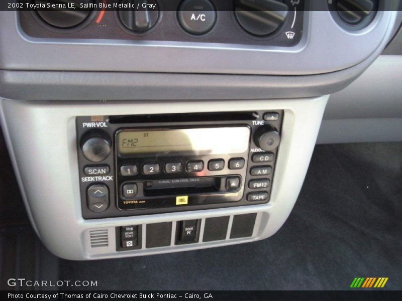 Sailfin Blue Metallic / Gray 2002 Toyota Sienna LE