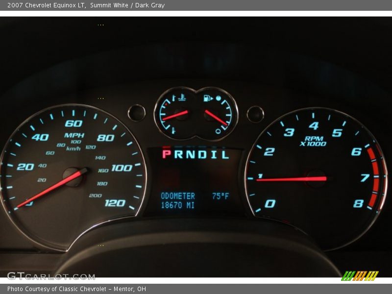 Summit White / Dark Gray 2007 Chevrolet Equinox LT