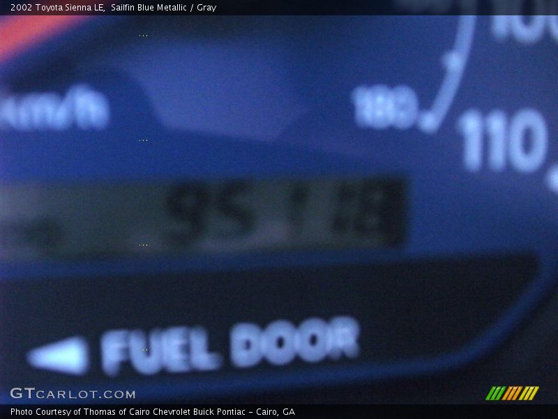 Sailfin Blue Metallic / Gray 2002 Toyota Sienna LE
