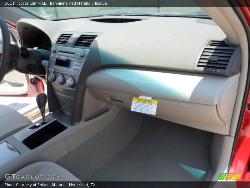 Barcelona Red Metallic / Bisque 2011 Toyota Camry LE