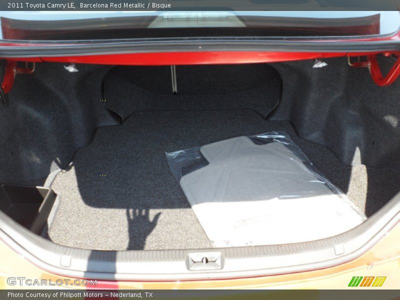 Barcelona Red Metallic / Bisque 2011 Toyota Camry LE