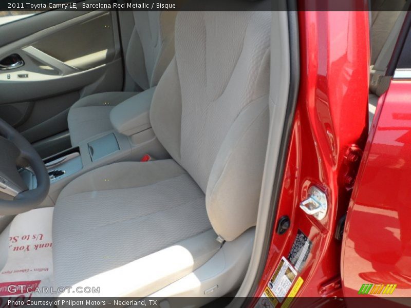 Barcelona Red Metallic / Bisque 2011 Toyota Camry LE