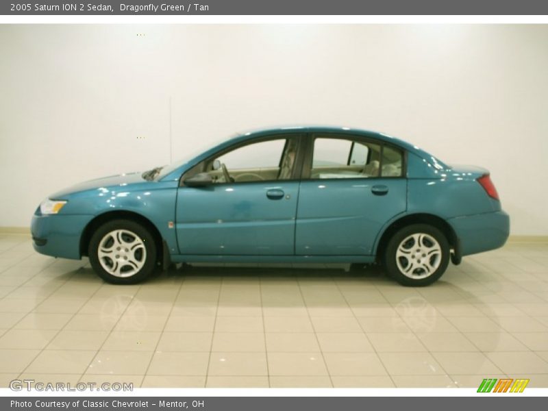 Dragonfly Green / Tan 2005 Saturn ION 2 Sedan