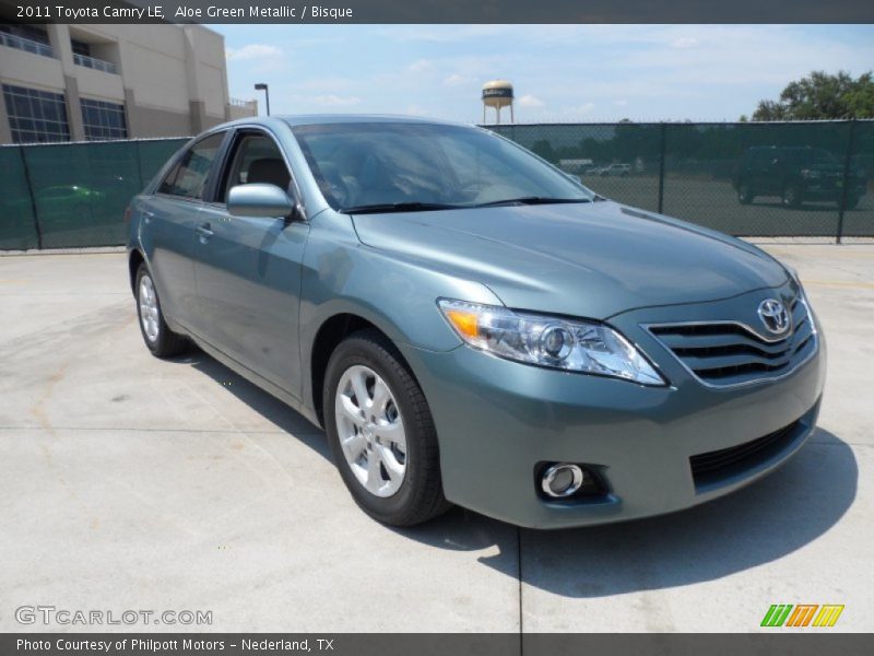 Aloe Green Metallic / Bisque 2011 Toyota Camry LE