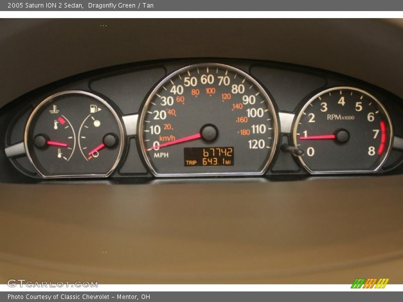 Dragonfly Green / Tan 2005 Saturn ION 2 Sedan