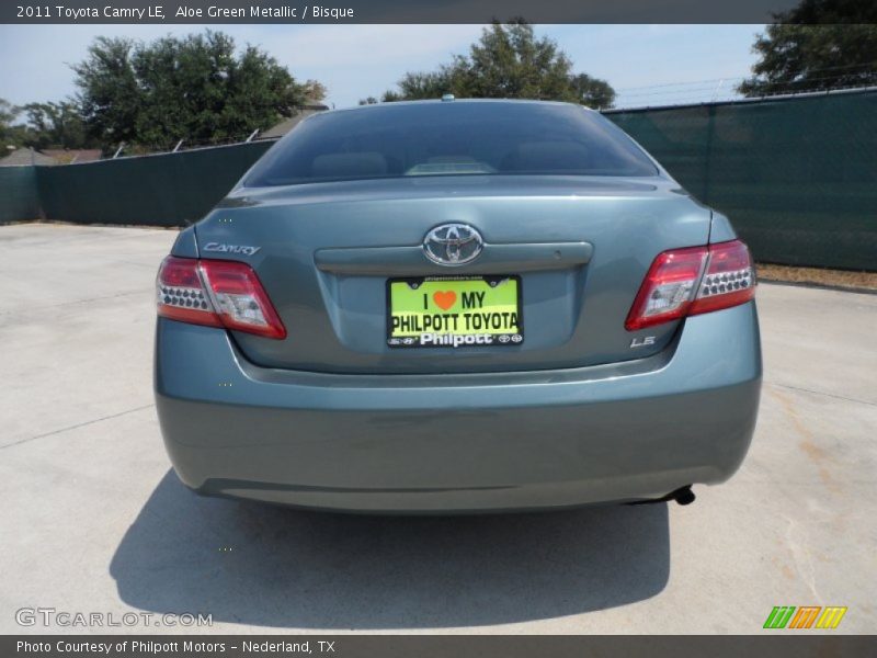 Aloe Green Metallic / Bisque 2011 Toyota Camry LE