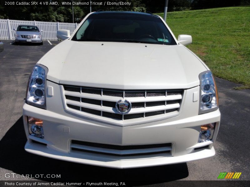 White Diamond Tricoat / Ebony/Ebony 2008 Cadillac SRX 4 V8 AWD