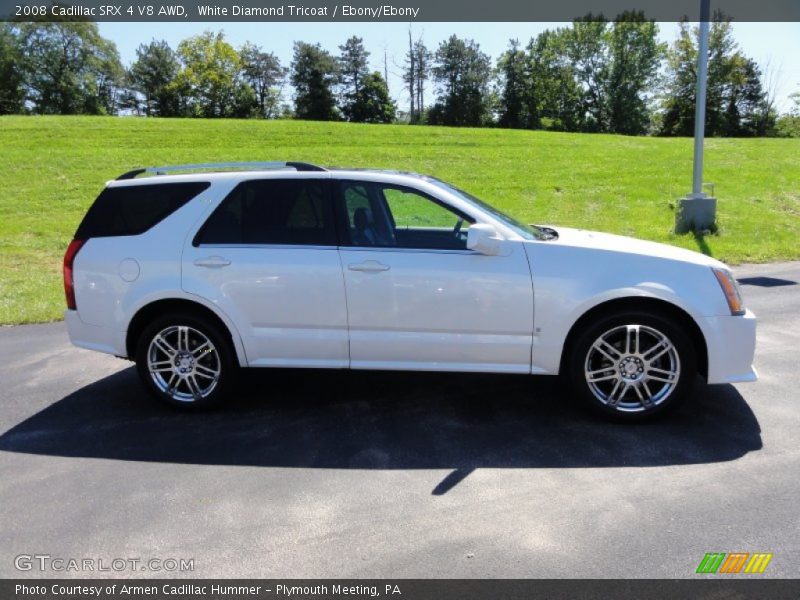 White Diamond Tricoat / Ebony/Ebony 2008 Cadillac SRX 4 V8 AWD
