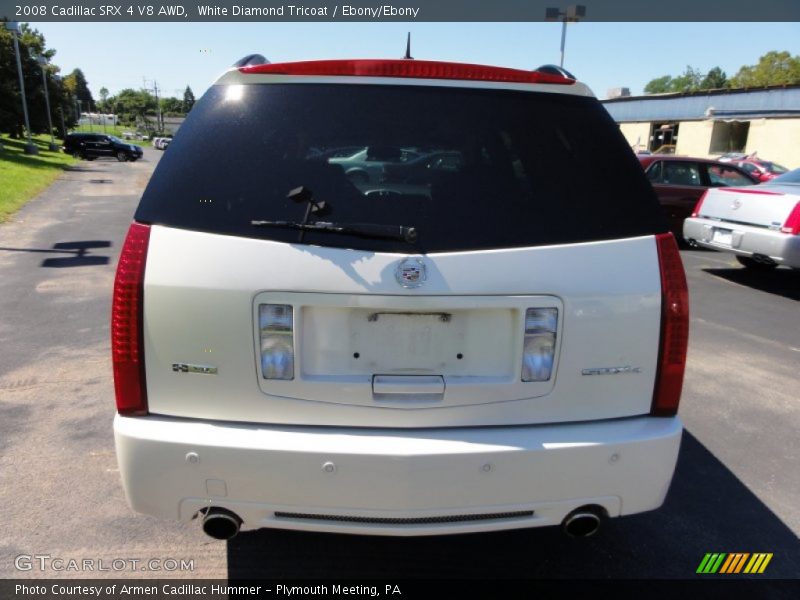 White Diamond Tricoat / Ebony/Ebony 2008 Cadillac SRX 4 V8 AWD