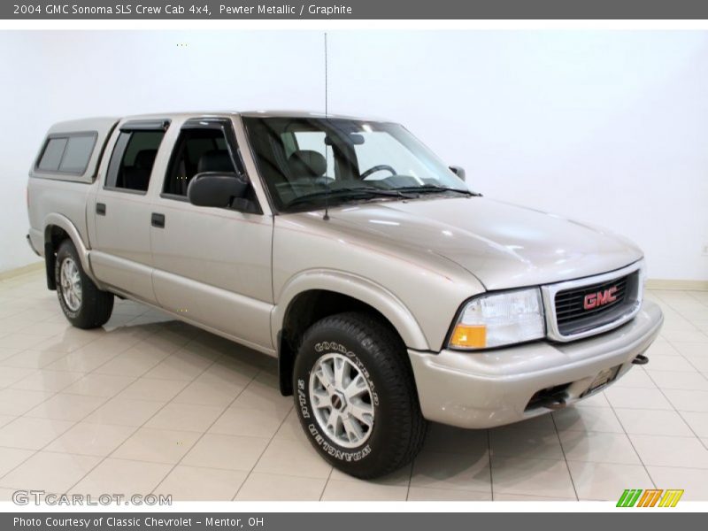 Pewter Metallic / Graphite 2004 GMC Sonoma SLS Crew Cab 4x4