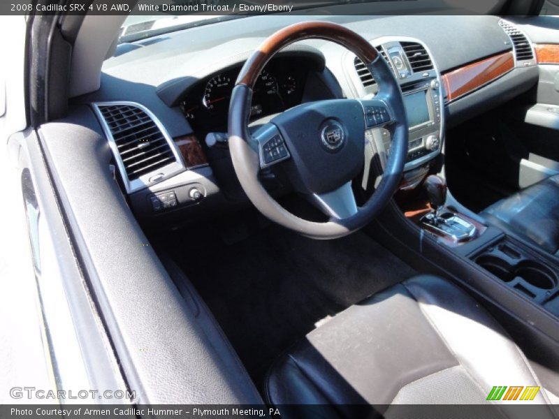 White Diamond Tricoat / Ebony/Ebony 2008 Cadillac SRX 4 V8 AWD