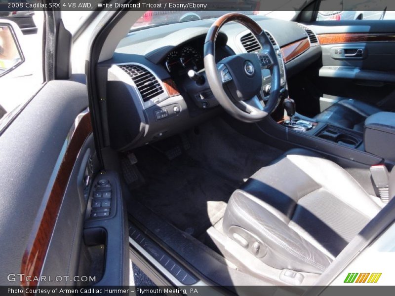 White Diamond Tricoat / Ebony/Ebony 2008 Cadillac SRX 4 V8 AWD