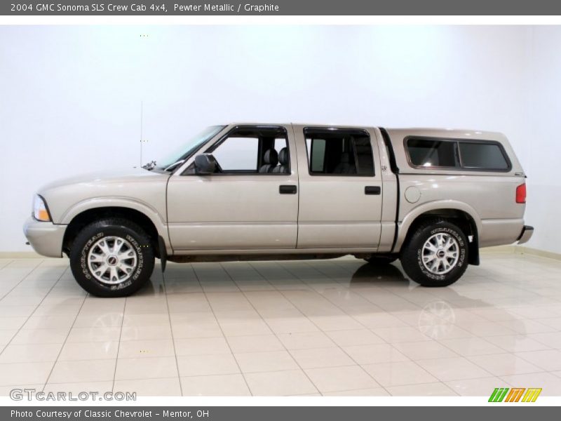 Pewter Metallic / Graphite 2004 GMC Sonoma SLS Crew Cab 4x4