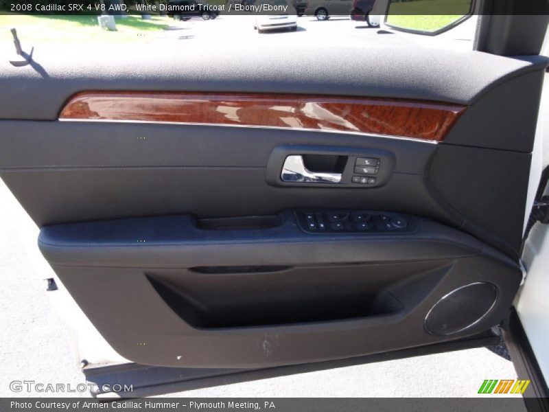 White Diamond Tricoat / Ebony/Ebony 2008 Cadillac SRX 4 V8 AWD