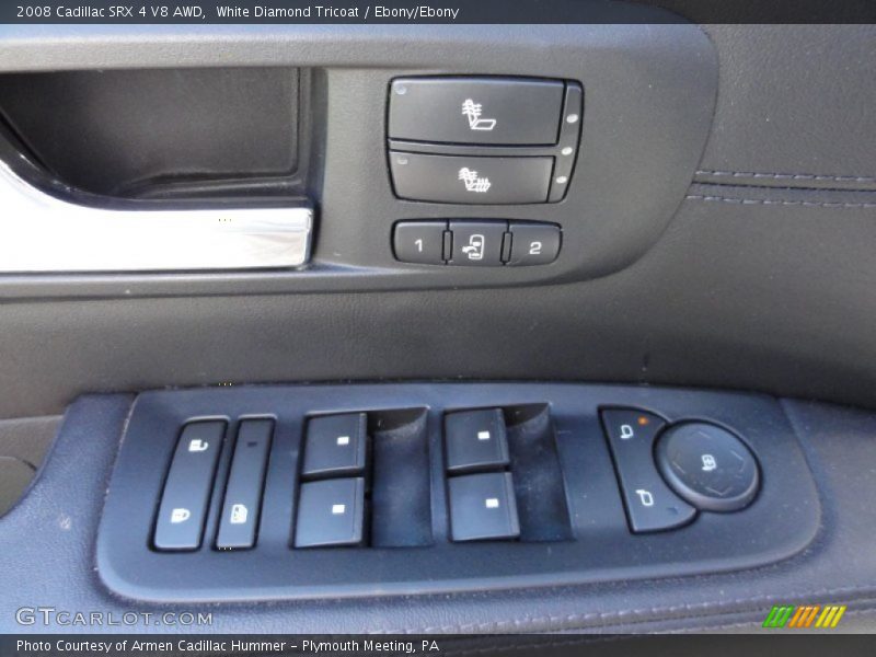 White Diamond Tricoat / Ebony/Ebony 2008 Cadillac SRX 4 V8 AWD
