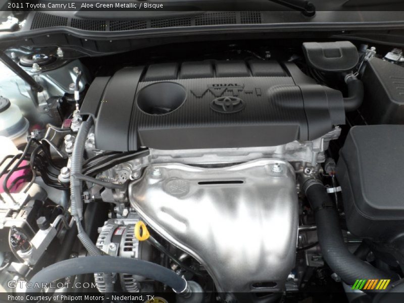Aloe Green Metallic / Bisque 2011 Toyota Camry LE