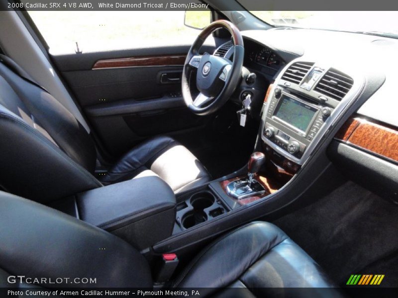 White Diamond Tricoat / Ebony/Ebony 2008 Cadillac SRX 4 V8 AWD