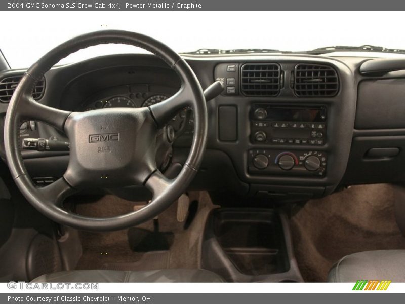 Pewter Metallic / Graphite 2004 GMC Sonoma SLS Crew Cab 4x4