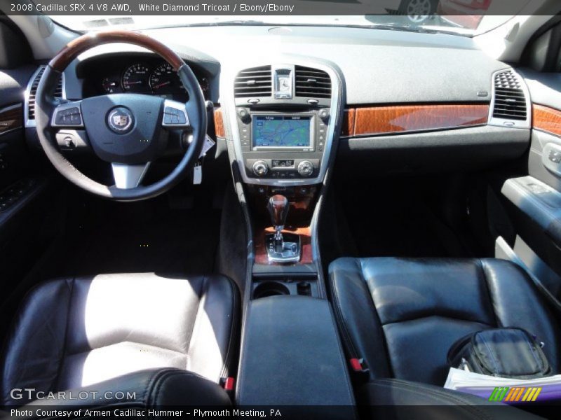 White Diamond Tricoat / Ebony/Ebony 2008 Cadillac SRX 4 V8 AWD