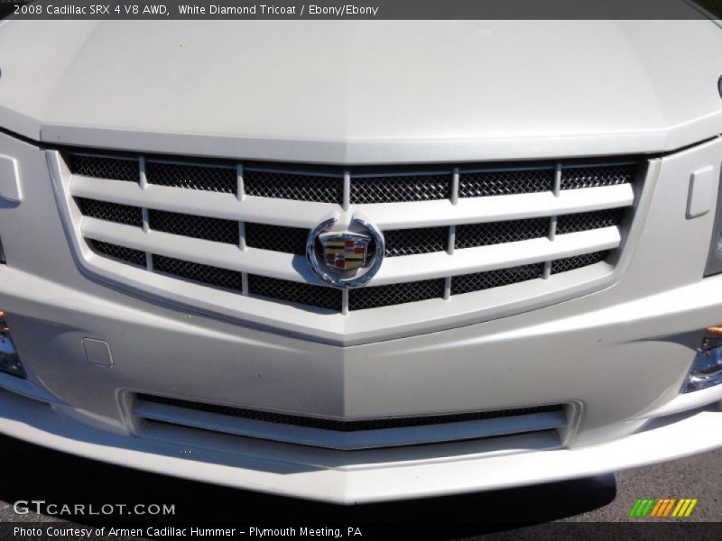 White Diamond Tricoat / Ebony/Ebony 2008 Cadillac SRX 4 V8 AWD