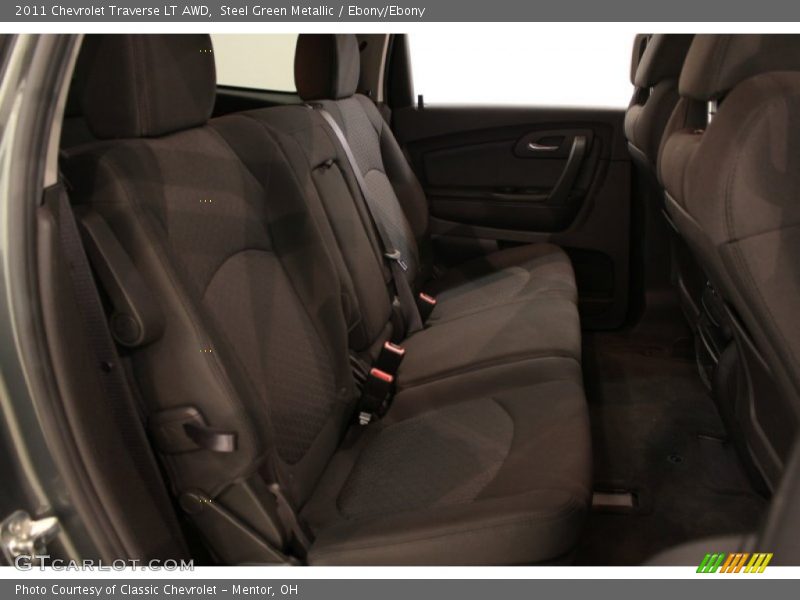 Steel Green Metallic / Ebony/Ebony 2011 Chevrolet Traverse LT AWD
