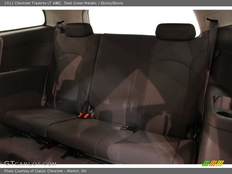 Steel Green Metallic / Ebony/Ebony 2011 Chevrolet Traverse LT AWD