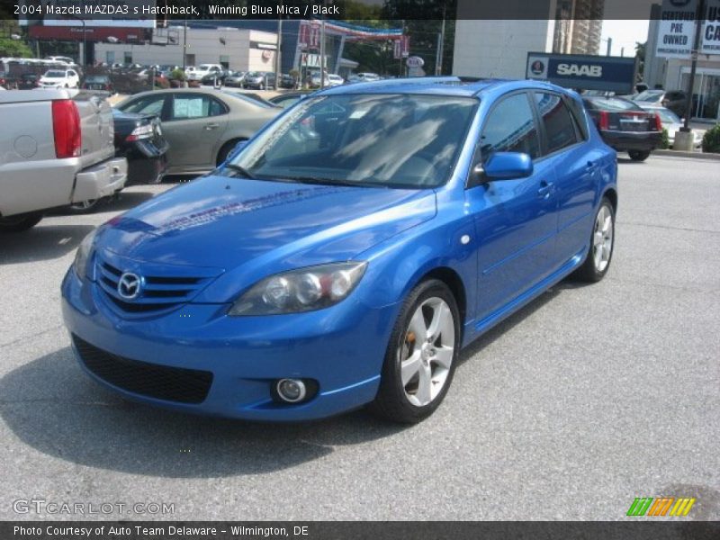 Winning Blue Mica / Black 2004 Mazda MAZDA3 s Hatchback