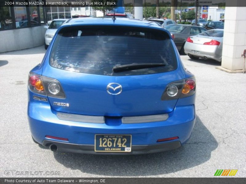 Winning Blue Mica / Black 2004 Mazda MAZDA3 s Hatchback