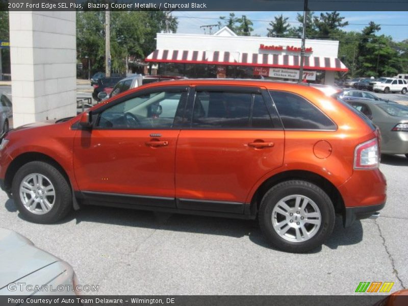 Blazing Copper Metallic / Charcoal Black 2007 Ford Edge SEL Plus