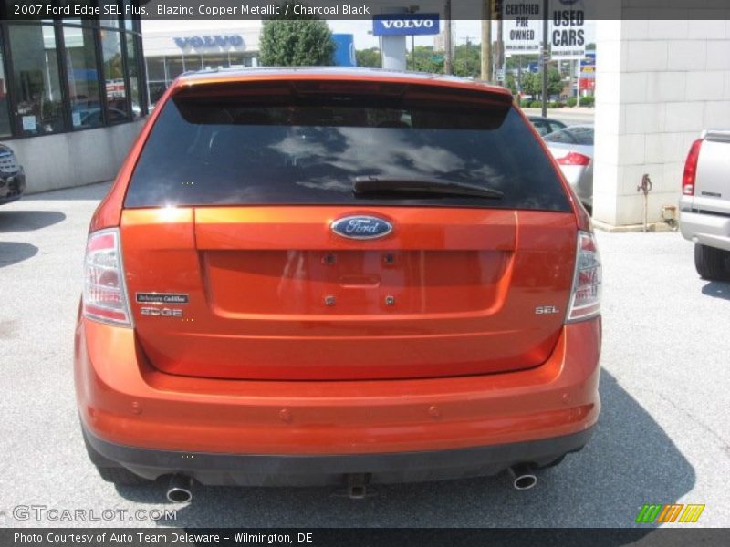 Blazing Copper Metallic / Charcoal Black 2007 Ford Edge SEL Plus