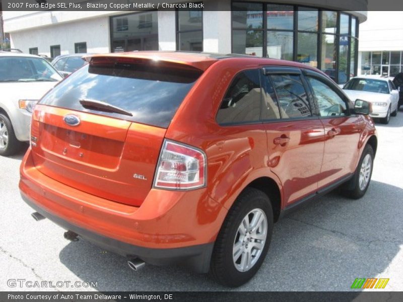 Blazing Copper Metallic / Charcoal Black 2007 Ford Edge SEL Plus