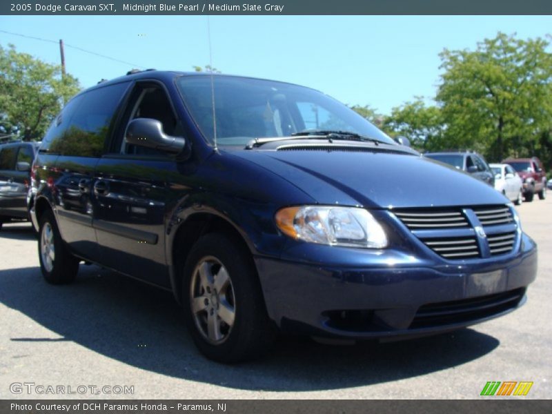 Midnight Blue Pearl / Medium Slate Gray 2005 Dodge Caravan SXT