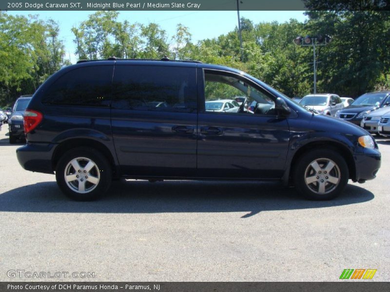 Midnight Blue Pearl / Medium Slate Gray 2005 Dodge Caravan SXT