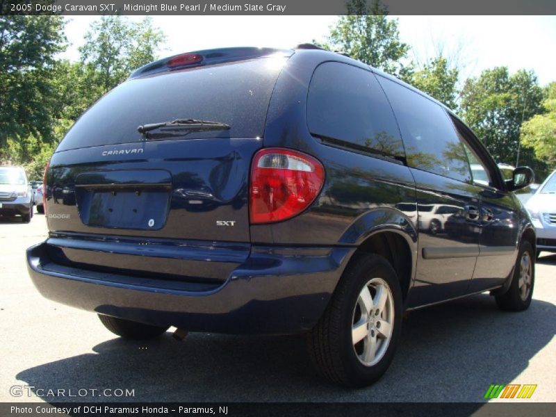 Midnight Blue Pearl / Medium Slate Gray 2005 Dodge Caravan SXT